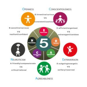 الشخصية الخمسة الكبار - قائمة NEO الخمسة عوامل - أحدث المعايير (NEO-PI-R) (241 بندًا عبر الإنترنت)